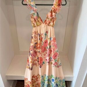 Floral Multicolor Maxi Dress